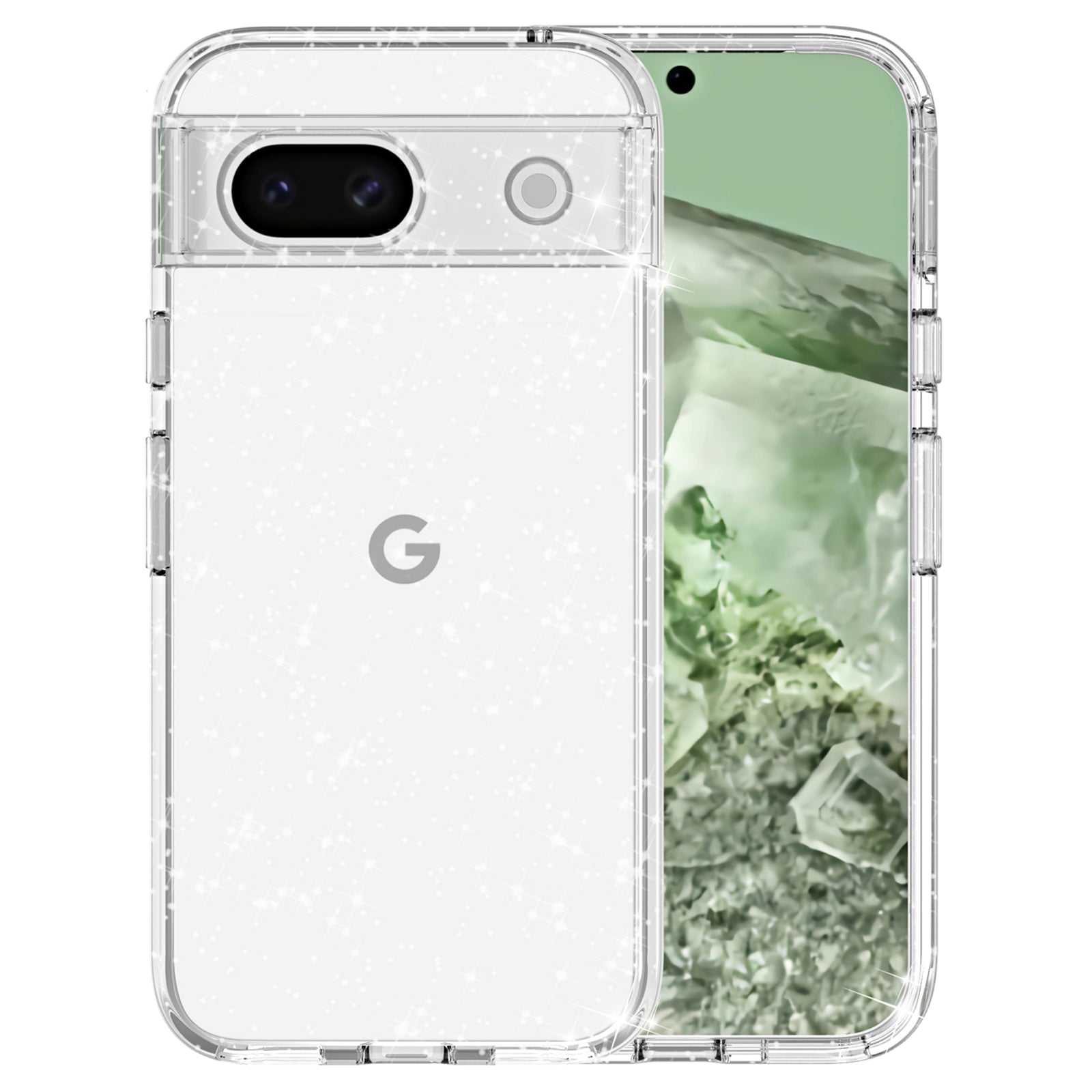 For Google Pixel 8a Case Anti-Scratch TPU+PC Clear Phone Cover For Google Pixel 8a Case Anti-Scratch TPU+PC Clear Phone Cover